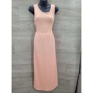 NWT Wandering Dreams Midi Dress Women's M Peach Sleeveless Summer Dress